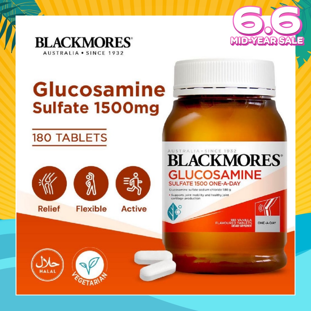 Glucosamine Sulfate 1500mg Tablets 180s<BR>