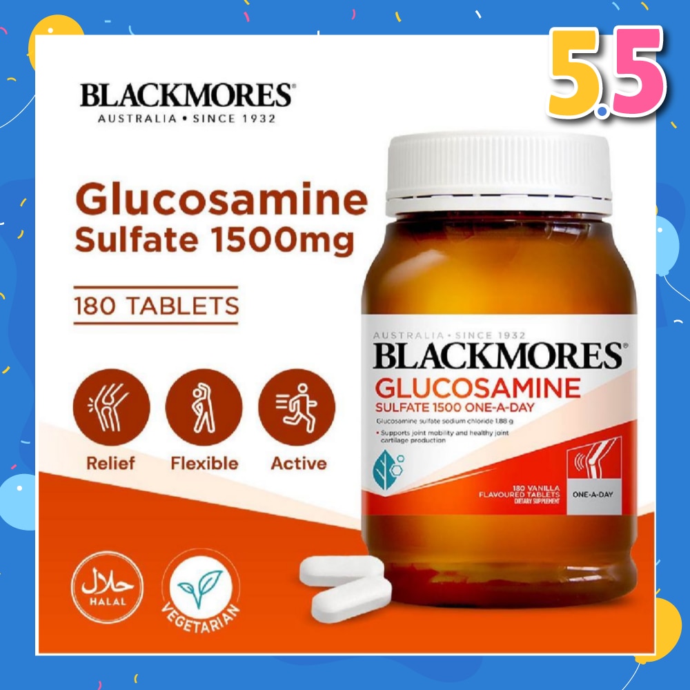 Blackmores Glucosamine Sulfate 1500mg Tablets 180s<BR>