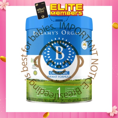 BELLAMY'S ORGANIC Organic Infant Milk Formula - Step 1 900g (Expiry: Sep`2026)