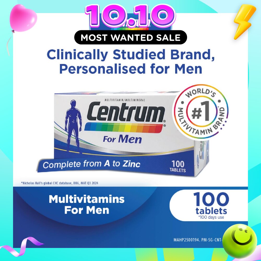 Multivitamin & Multimineral Tablet for Men (Complete from A to Zinc) 100s image