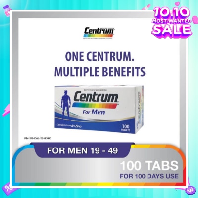 CENTRUM Multivitamin & Multimineral Tablet for Men (Complete from A to Zinc) 100s