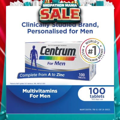 CENTRUM - Multivitamin & Multimineral Tablet for Men (Complete from A to Zinc) 100s
