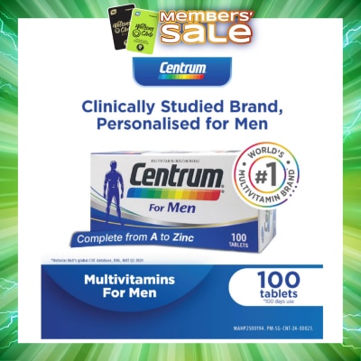 CENTRUM - Multivitamin & Multimineral Tablet for Men (Complete from A to Zinc) 100s