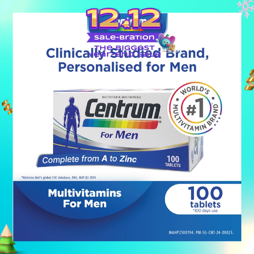 Multivitamin & Multimineral Tablet for Men (Complete from A to Zinc) 100s (Expiry: Jan`2026)