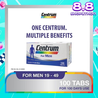 CENTRUM Multivitamin & Multimineral Tablet for Men (Complete from A to Zinc) 100s