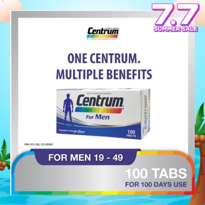 CENTRUM Multivitamin & Multimineral Tablet for Men (Complete from A to Zinc) 100s