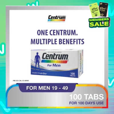 CENTRUM Multivitamin & Multimineral Tablet for Men (Complete from A to Zinc) 100s