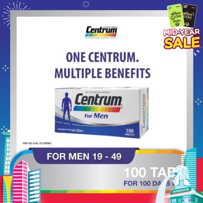 CENTRUM Multivitamin & Multimineral Tablet for Men (Complete from A to Zinc) 100s