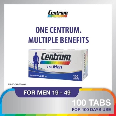 CENTRUM Multivitamin & Multimineral Tablet for Men (Complete from A to Zinc) 100s