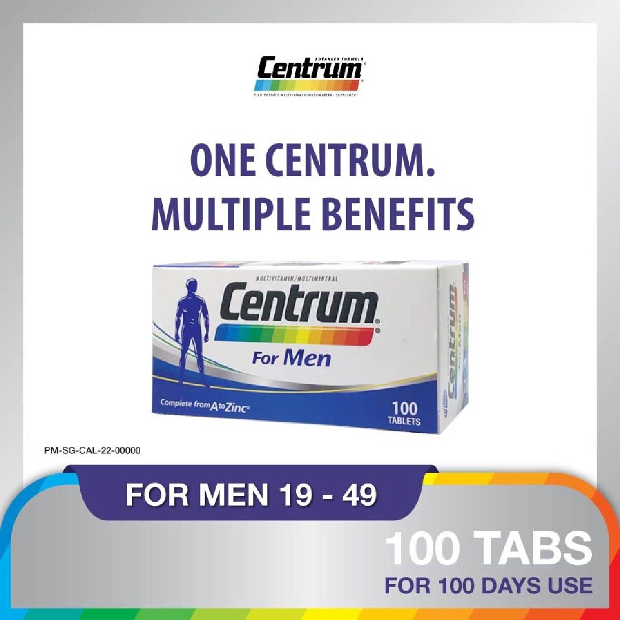 Multivitamin & Multimineral Tablet for Men (Complete from A to Zinc) 100s