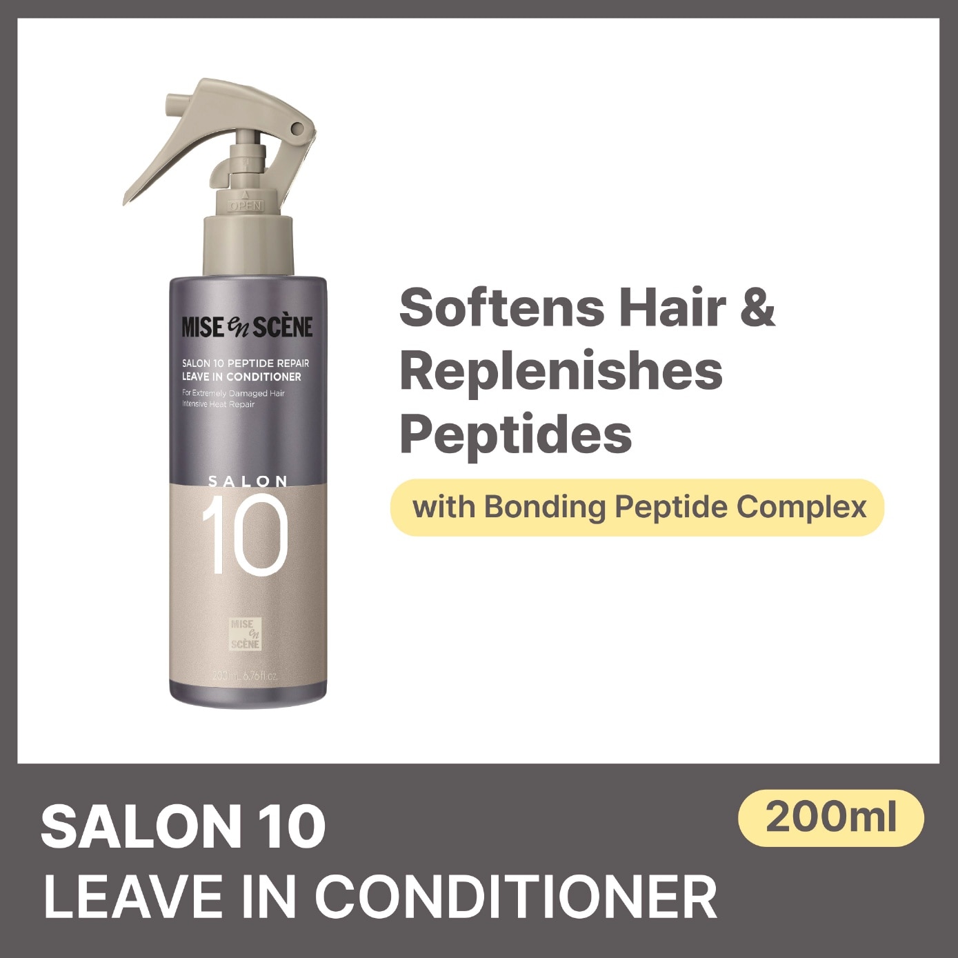 Salon 10 Peptide Repair Leave In Conditioner 200ml image