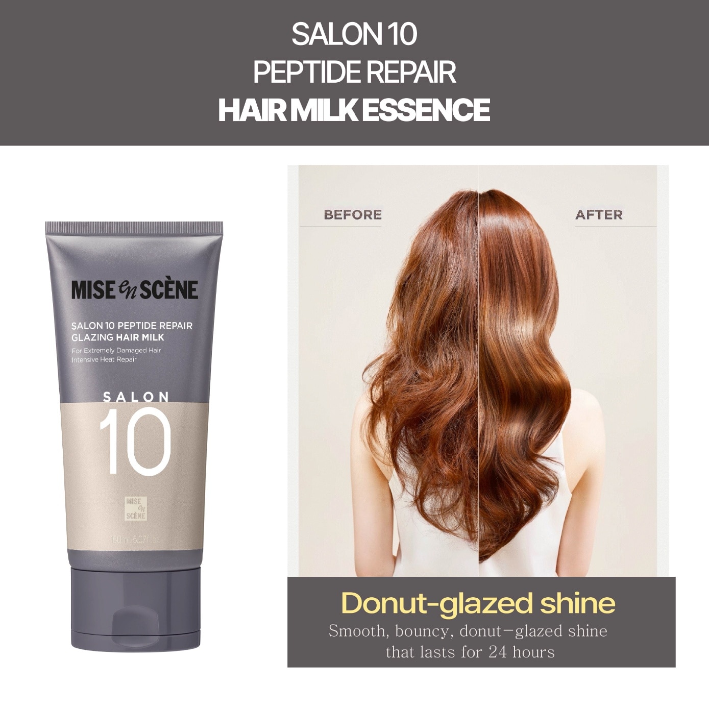 Salon 10 Peptide Repair Glazing Hair Milk 150ml image