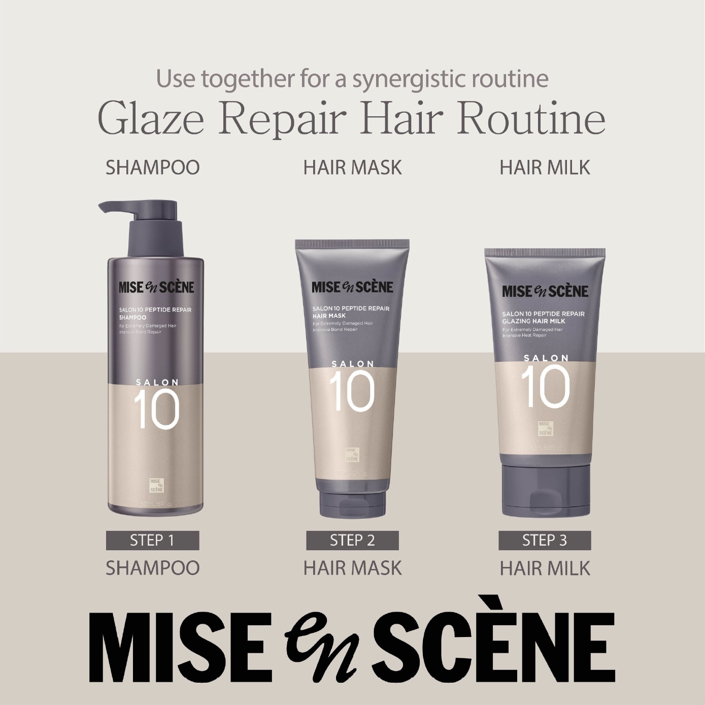 Salon 10 Peptide Repair Glazing Hair Milk 150ml image