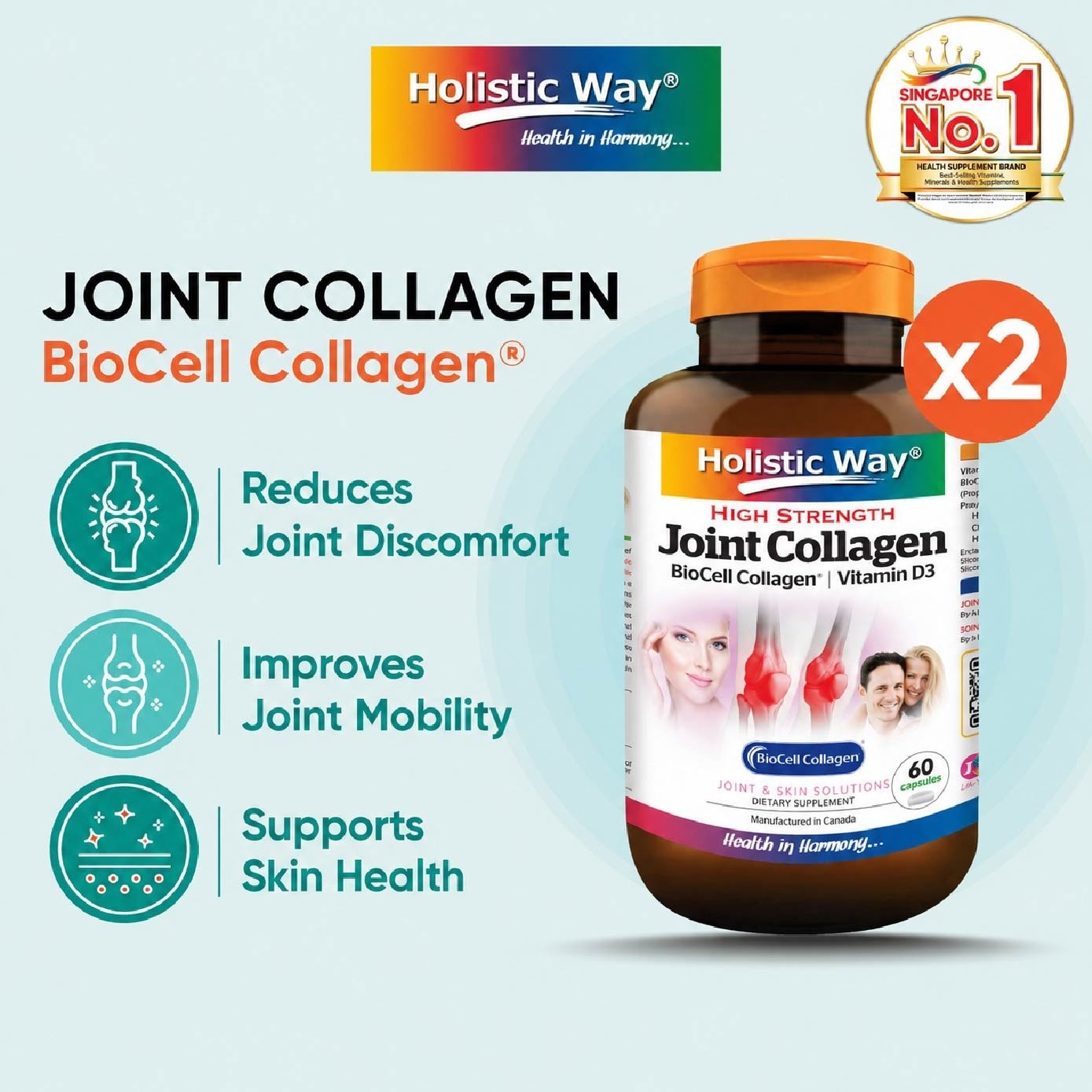 High Strength Joint Collagen Veggie Capsule Bundle Set 1s image