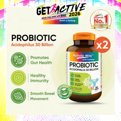 HOLISTIC WAY - Probiotic Acidophilus Complex 30 Billion Dietary Supplement Bundle Set 1s image