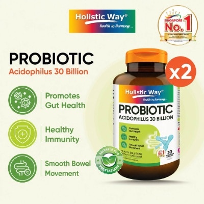 HOLISTIC WAY - Probiotic Acidophilus Complex 30 Billion Dietary Supplement Bundle Set 1s image