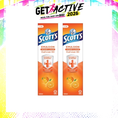 SCOTT'S - Emulsion Cod Liver Oil for Immunity Support Orange Flavour Bundle Set 1s image