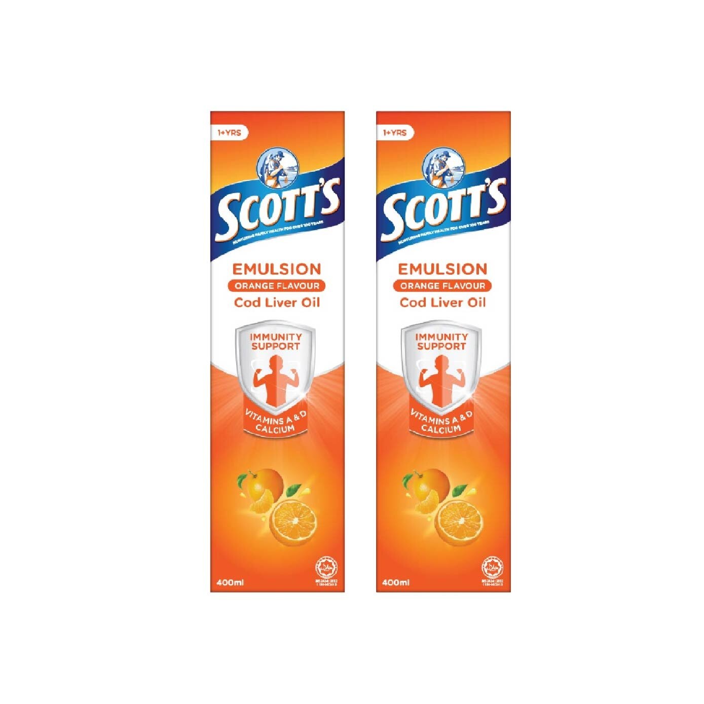 Emulsion Cod Liver Oil for Immunity Support Orange Flavour Bundle Set 1s image
