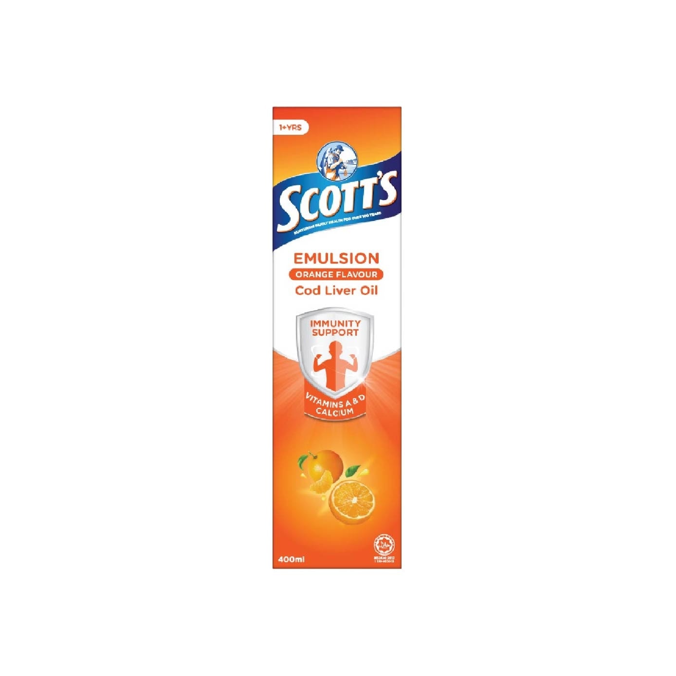 Emulsion Cod Liver Oil for Immunity Support Orange Flavour Bundle Set 1s image