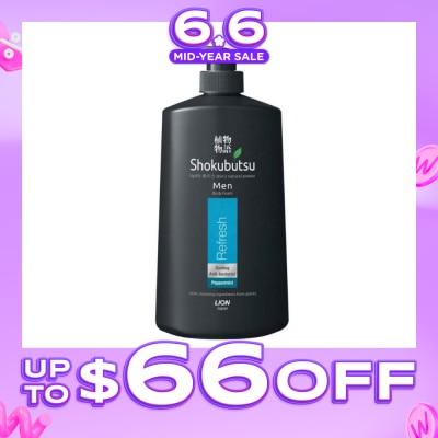 SHOKUBUTSU - Men Peppermint Antibacterial Body Foam 900ml - Refresh