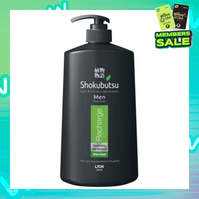 SHOKUBUTSU Men Body Foam 900ml - Recharge