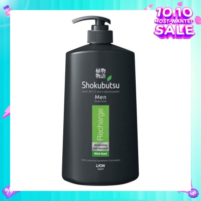 SHOKUBUTSU Men Body Foam 900ml - Recharge