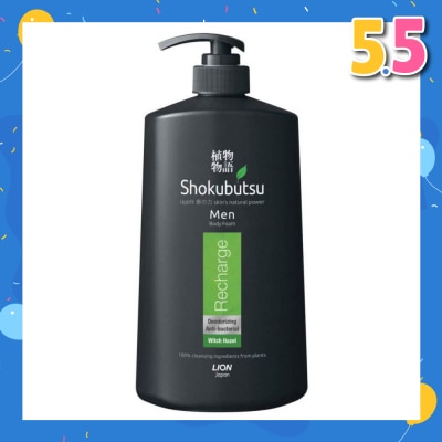 SHOKUBUTSU Men Body Foam 900ml - Recharge