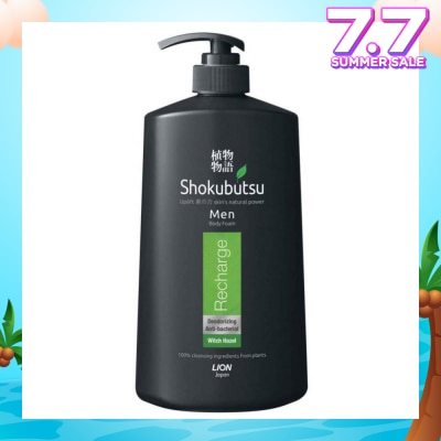 SHOKUBUTSU Men Body Foam 900ml - Recharge