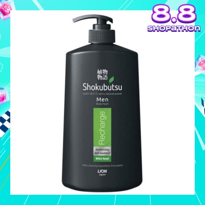 SHOKUBUTSU Men Body Foam 900ml - Recharge