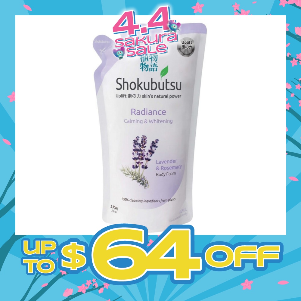 Radiance Body Foam Refill Calming & Whitening (With Lavender & Rosemary Extracts) 600ml