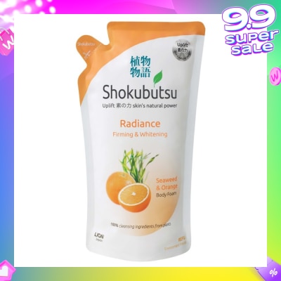 SHOKUBUTSU Radiance Body Foam Refill 600ml - Firming & Whitening