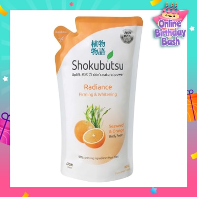 SHOKUBUTSU Radiance Body Foam Refill 600ml - Firming & Whitening