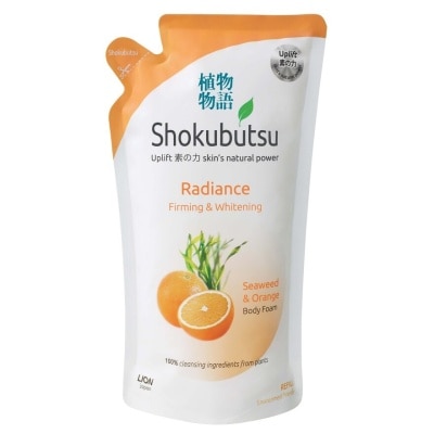 SHOKUBUTSU Radiance Body Foam Refill 600ml - Firming & Whitening