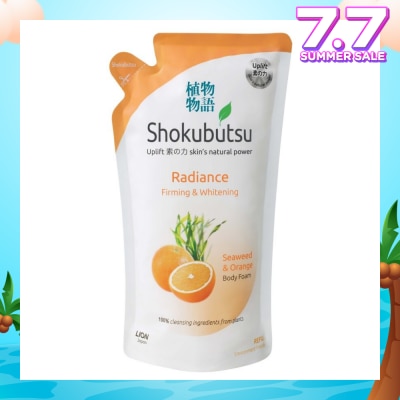 SHOKUBUTSU Radiance Body Foam Refill 600ml - Firming & Whitening