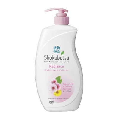 SHOKUBUTSU Radiance Body Foam (For Brightening & Whitening) 900ml