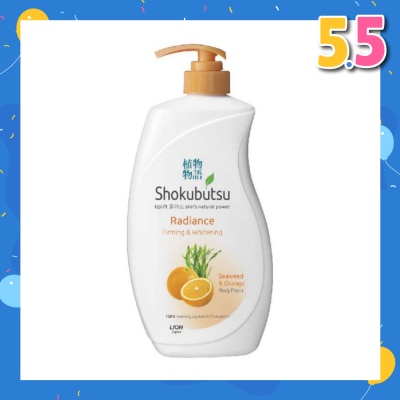 SHOKUBUTSU Radiance Body Foam 900ml - Firming & Whitening