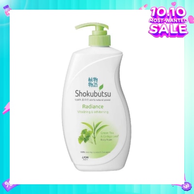 SHOKUBUTSU Radiance Body Foam 900ml - Vitalizing & Whitening