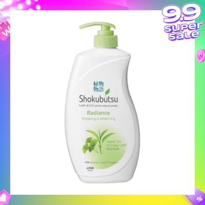 SHOKUBUTSU Radiance Body Foam 900ml - Vitalizing & Whitening