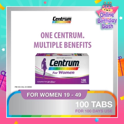 CENTRUM Women 100 Tablets