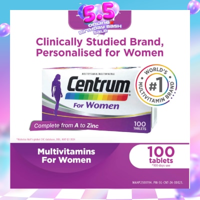 CENTRUM - Women 100 Tablets