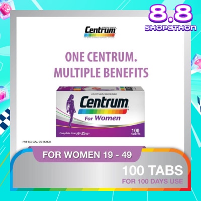CENTRUM Women 100 Tablets