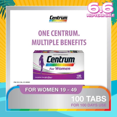 CENTRUM Women 100 Tablets
