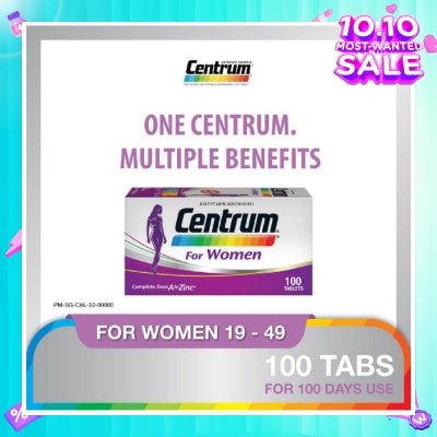 CENTRUM Women 100 Tablets