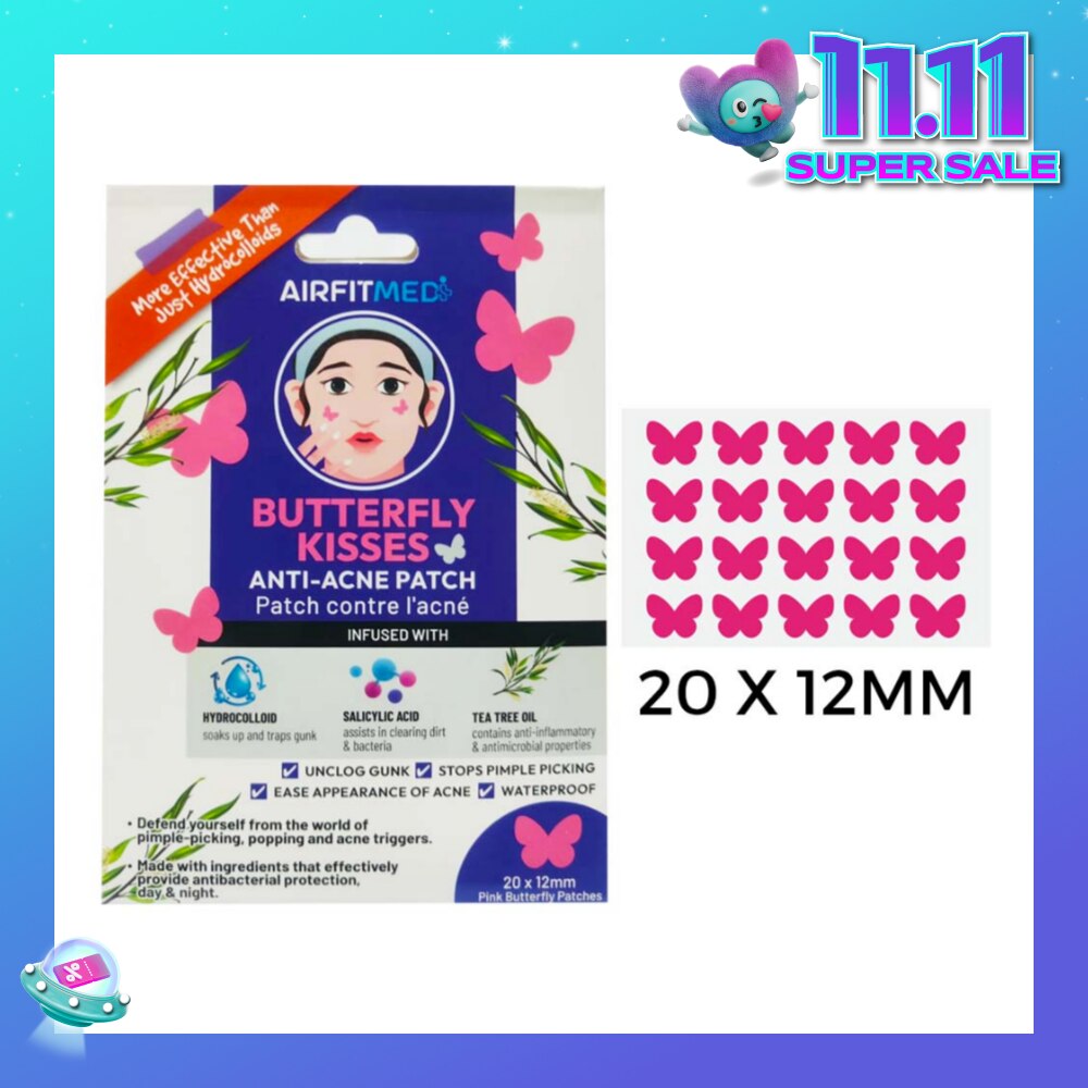 Butterfly Kisses Anti-Acne Patch (With Salicylic Acid & Tea Tree Oil) 20s