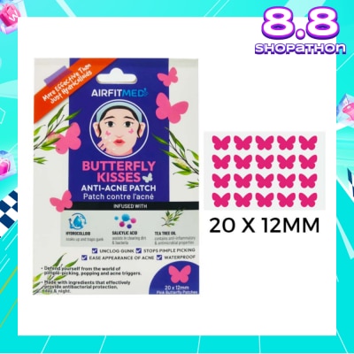 AIRFIT MEDI Butterfly Kisses Anti-Acne Patch (With Salicylic Acid & Tea Tree Oil) 20s