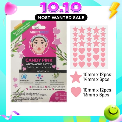 AF MEDI Candy Pink Anti Acne Patch (With Salicylic Acid & Tea Tree Oil) 36s image