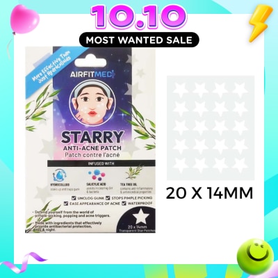 AF MEDI Starry Anti Acne Patch (With Salicylic Acid & Tea Tree Oil) 20s image