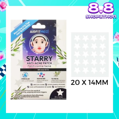 AIRFIT MEDI Starry Anti-Acne Patch (With Salicylic Acid & Tea Tree Oil) 20s