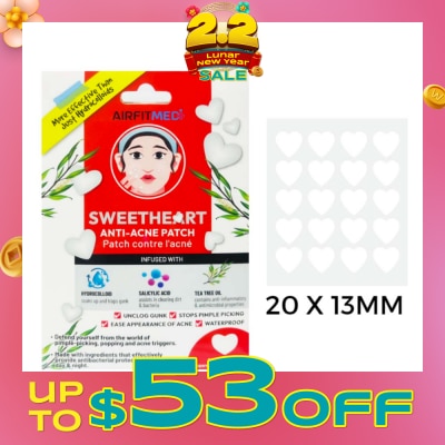 AF MEDI Sweetheart Anti-Acne Patch (With Salicylic Acid & Tea Tree Oil) 20s