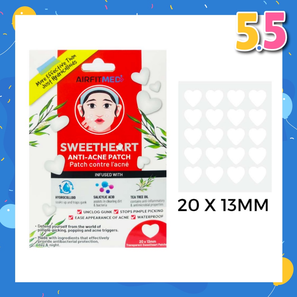 Sweetheart Anti-Acne Patch (With Salicylic Acid & Tea Tree Oil) 20s